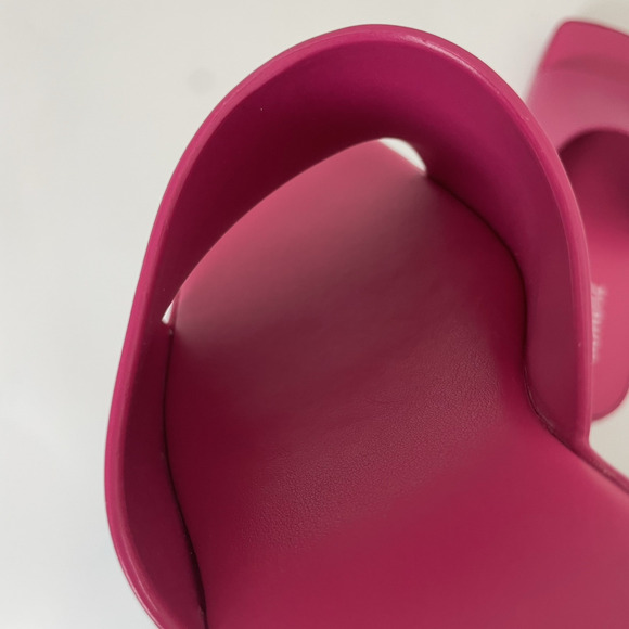 SCHUTZ Women's Mizzy Slip On Chunky Block Heel Sandals Mules Pink 9 Y2K Barbie - Picture 11 of 14